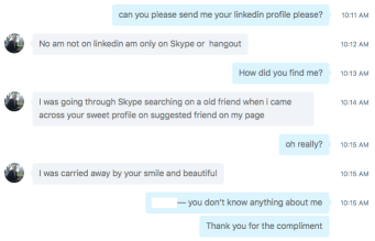 Skype Fraudster 1